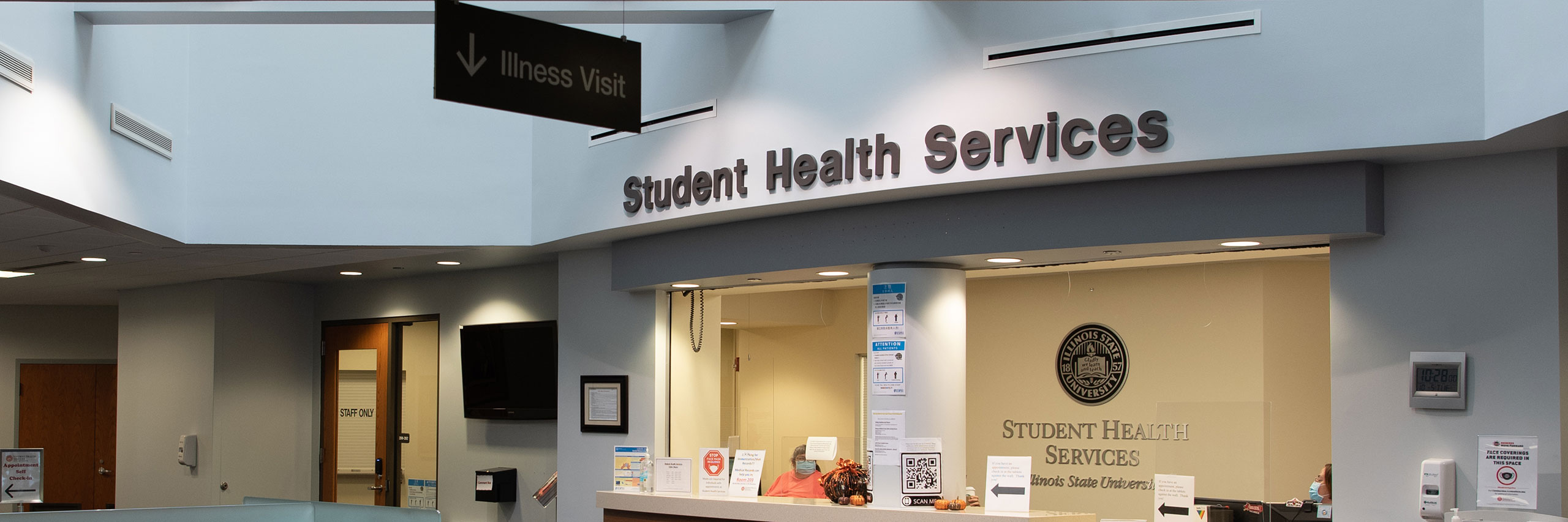 Student Health Services sign